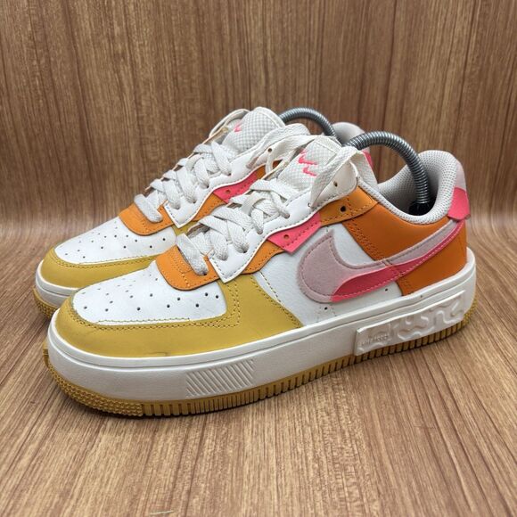 Nike Air Force 1 Fontanka Summit White/Hyper Pink/Solar Flare Women's 9 Low Top - Picture 5 of 8